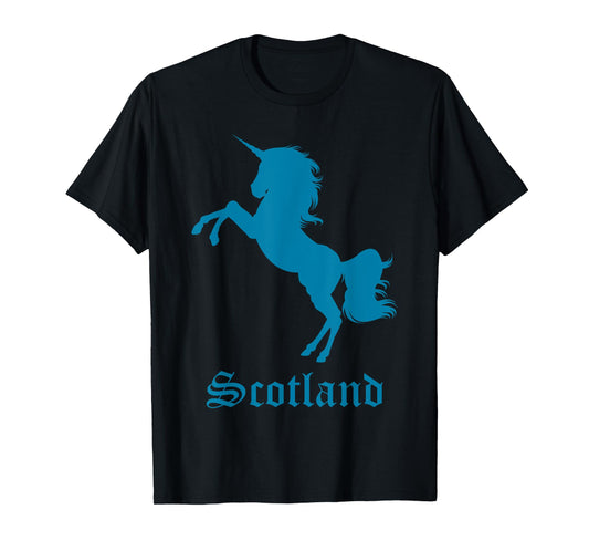 Scotland Unicorn Silhouette National Symbol Scottish Gifts T-Shirt