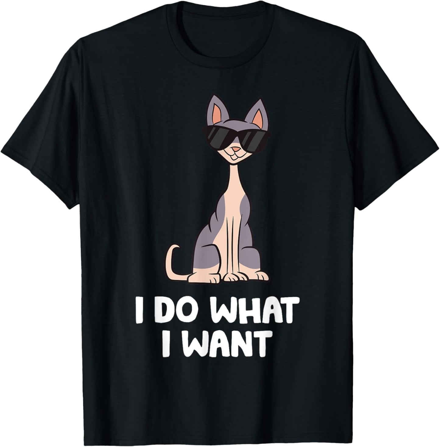 Hairless Sphynx Cat - I Do What I Want T-Shirt