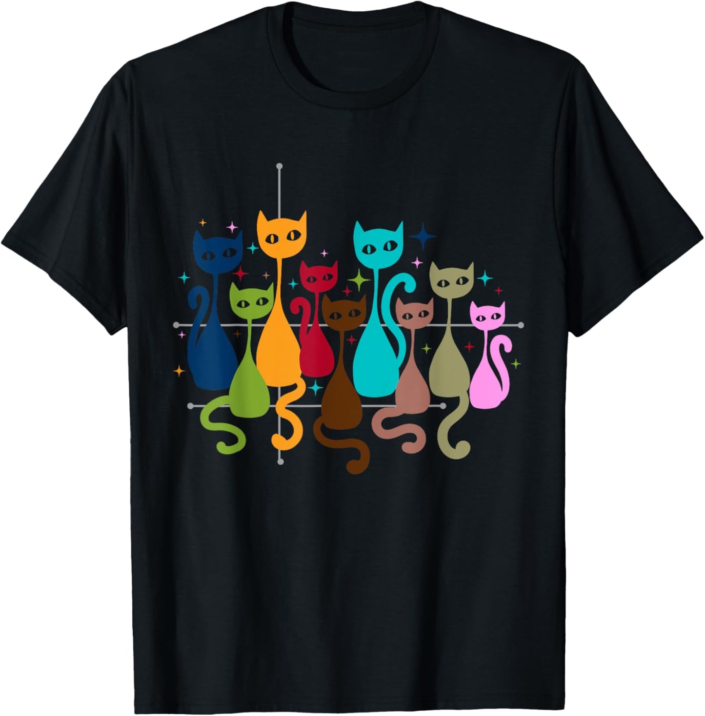 Classic Art Kitten Lover Vintage Artwork Cute Cat T-Shirt