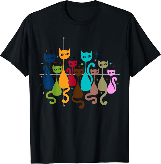 Classic Art Kitten Lover Vintage Artwork Cute Cat T-Shirt