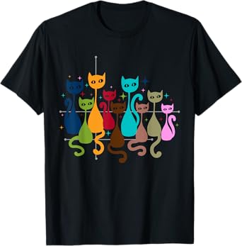 Classic Art Kitten Lover Vintage Artwork Cute Cat T-Shirt