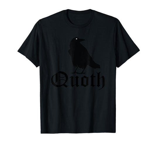 Edgar Allan Poe Quoth The Raven Nevermore T-Shirt