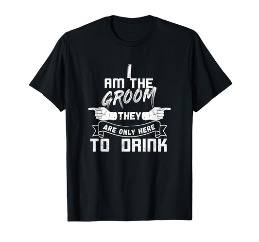 I am the groom matching set triple 1/3 Funny Bachelor Party T-Shirt