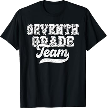 Teachers Seventh Grade Retro Back To School Team 7th Grade T-Shirt for Men Women Kids