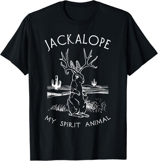 Cute Jackalope Shirt, My Spirit Animal Hare Jackrabbit Tee