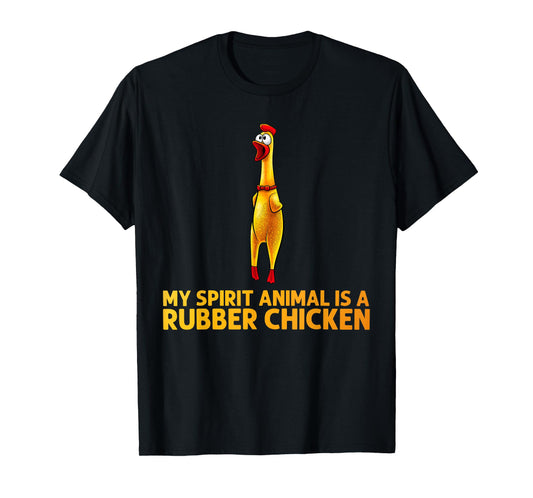 Funny Rubber Chicken Art for Men Women Giant Rubber Chicken T-Shirt