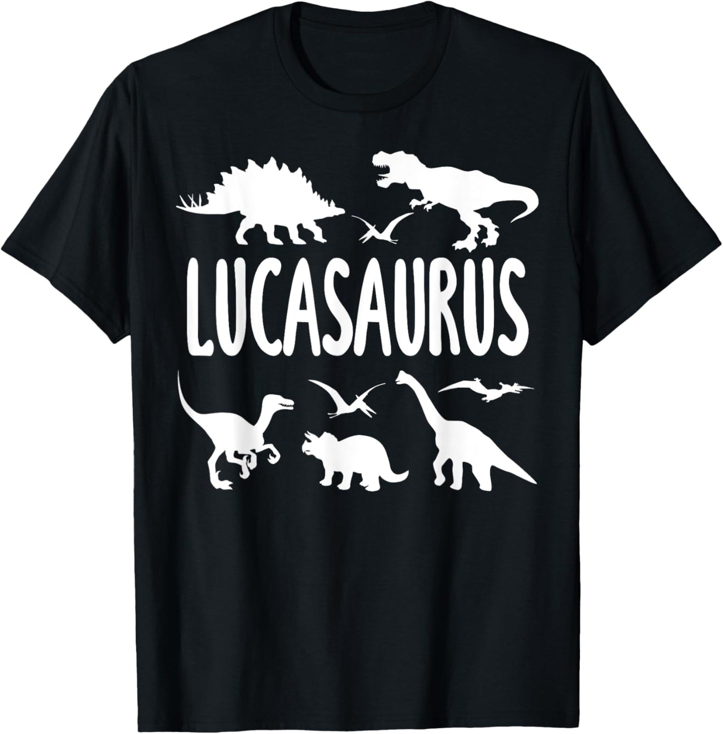 Dinosaur T Rex Dino Luca Lucasaurus Boys Name T-Shirt