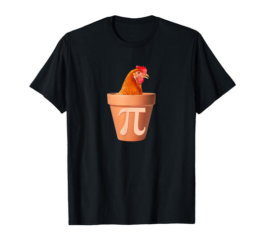 Chicken Pot Pi Funny Math Chicken Pot Pie Graphic Design T-Shirt
