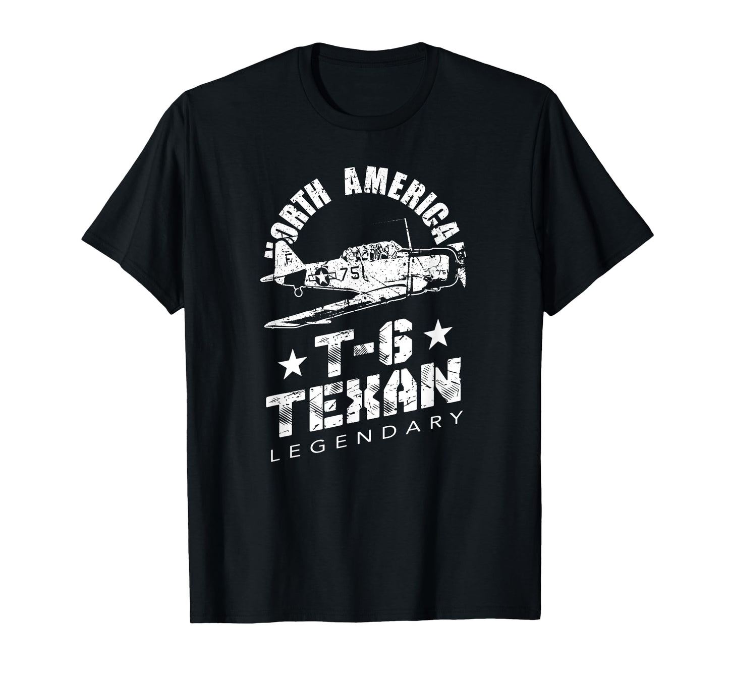 North American T-6 Texan Legendary Warbird Pilot Trainer T-Shirt