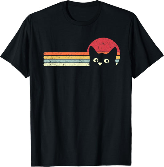 Cat Shirt. Retro Style T-Shirt T-Shirt