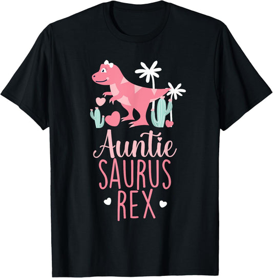 Auntie Saurus Rex Dinosaur Auntiesaurus T-Shirt