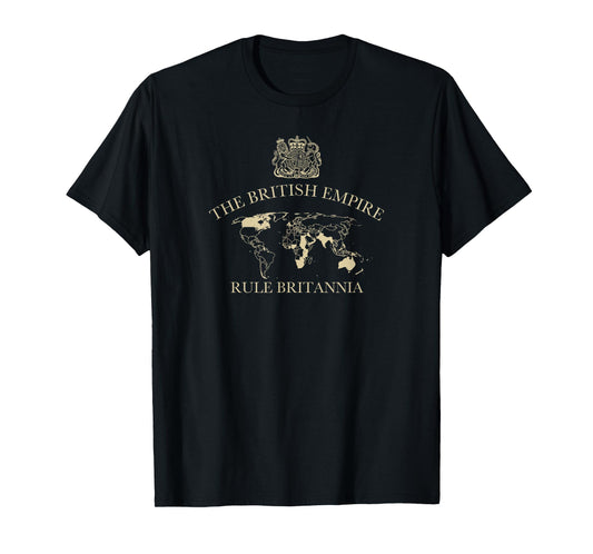 The British Empire map with coat of arms, heritage T-Shirt