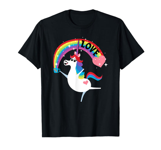 Disney and Pixar’s Inside Out Rainbow Unicorn Love T-Shirt