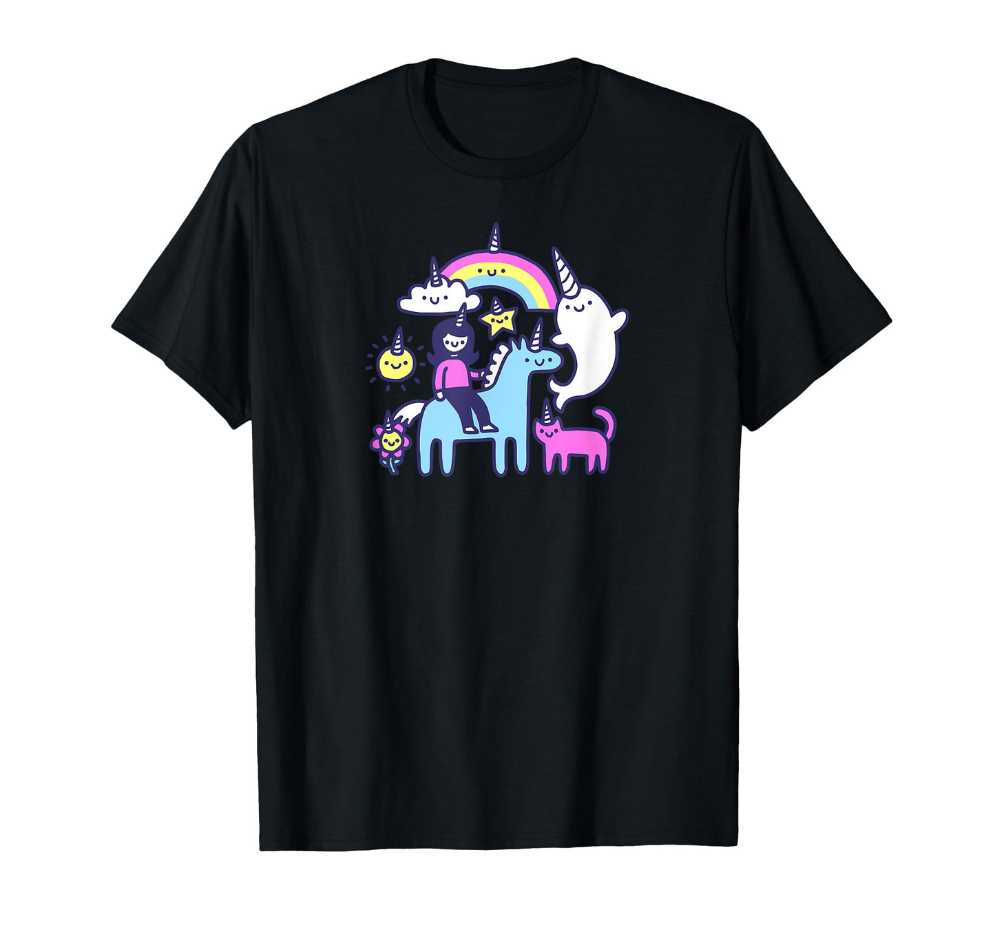 Threadless Obinsun Unicorns Everywhere Graphic T-Shirt