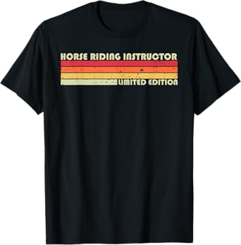 HORSE RIDING INSTRUCTOR Funny Job Title Birthday Worker Idea T-Shirt