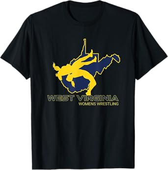 West Virginia Women Wrestling High School Girl Wrestler Team T-Shirt