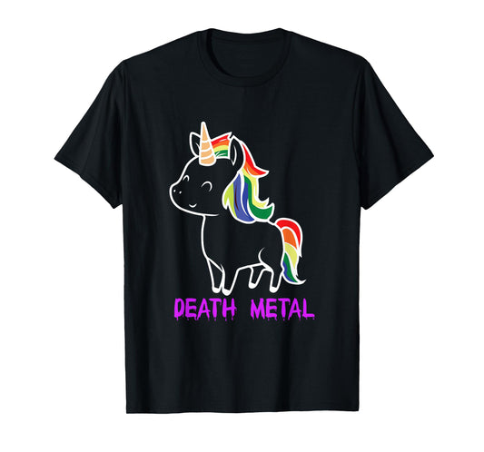 Death Metal Unicorn T-Shirt Music Festival Metalhead T-Shirt