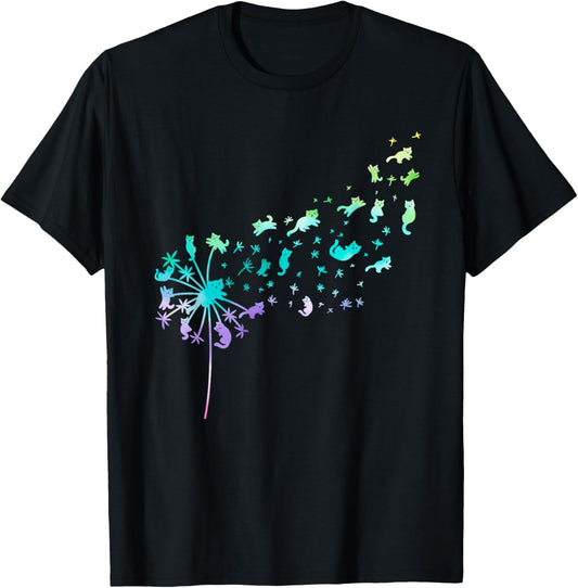 Dandelion Cat lovers Cat fans Flower Power Dandelions T-Shirt