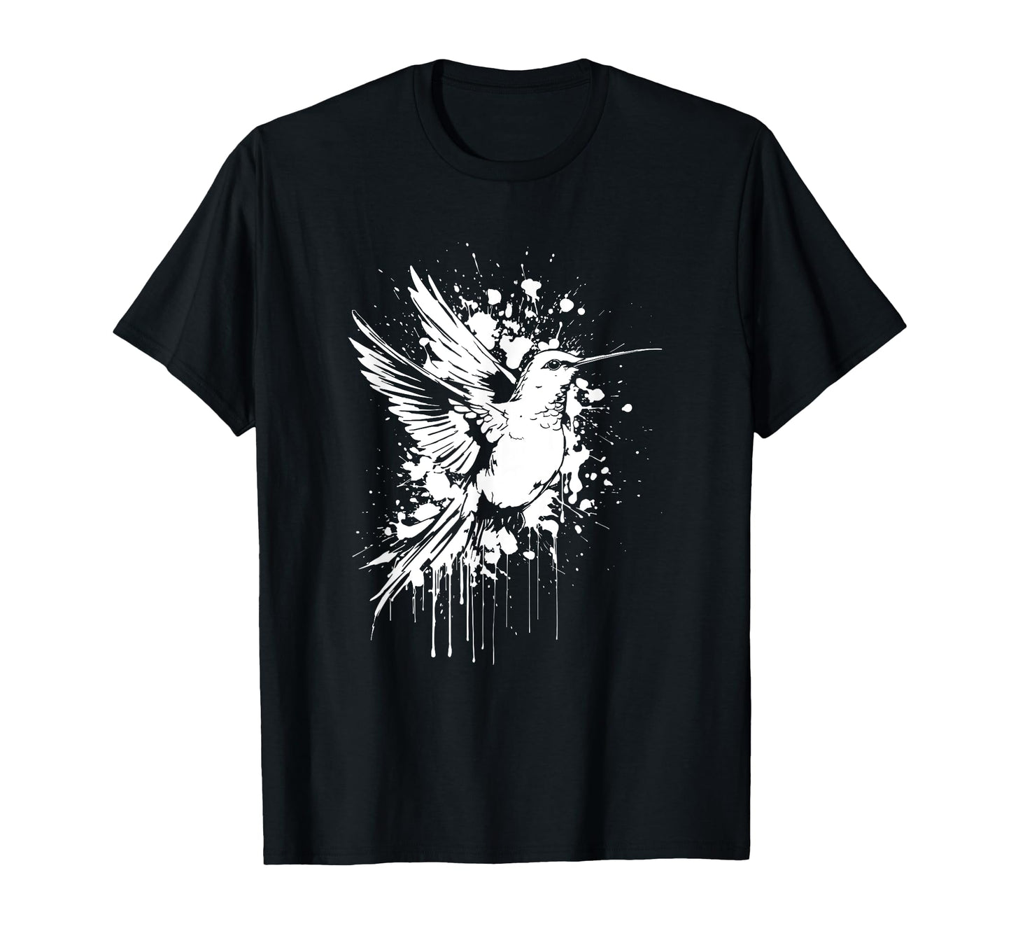 Hummingbird Birdwatching Ornithology Watercolor Hummingbird T-Shirt