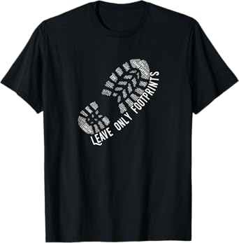 National Park Lover Leave only Footprints T Shirt T-Shirt