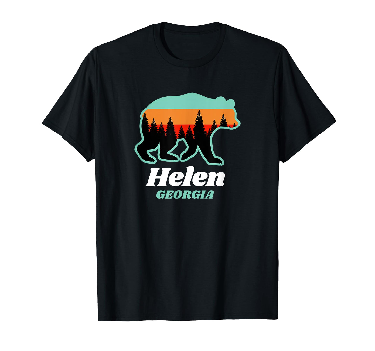 Helen Georgia Bear Mountains Summer T-Shirt for Men Women Kids