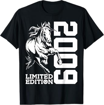 RIDING 16TH BIRTHDAY HORSE LIMITED EDITION 2009 RIDER T-Shirt