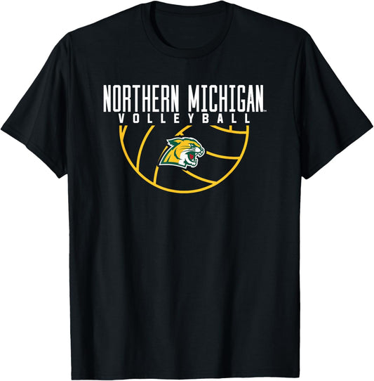 Northern Michigan University NMU Wildcats Volleyball Arch T-Shirt