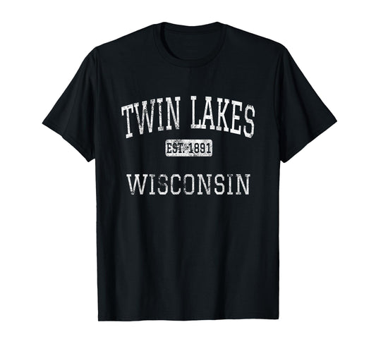 Twin Lakes Wisconsin WI Vintage T-Shirt