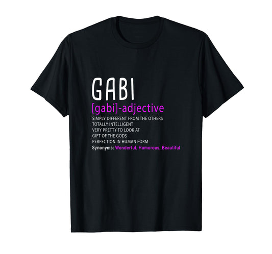 Personalized Name Description Gabi T-Shirt