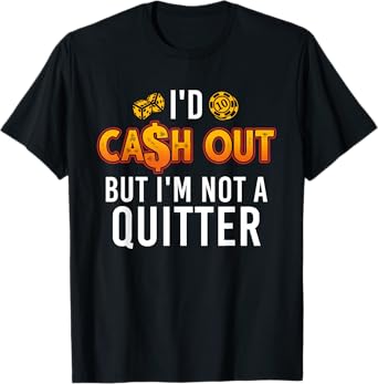 Funny Gambling Art For Men Women Slot Machine Las Vegas T-Shirt