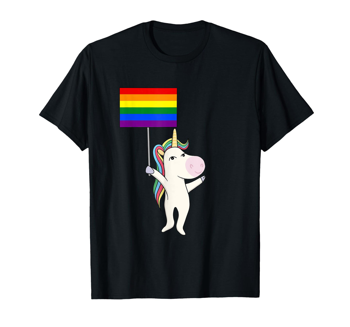 Gay Unicorn LGBT Flag Pride Lesbian Trans Transgender Queer T-Shirt