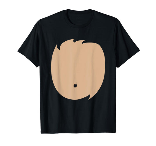 Funny Monkey Chest Easy Halloween Costume T-Shirt