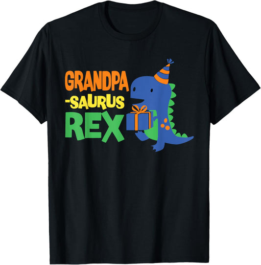 Grandpasaurus Shirt T Rex Family Matching Dinosaur Birthday T-Shirt
