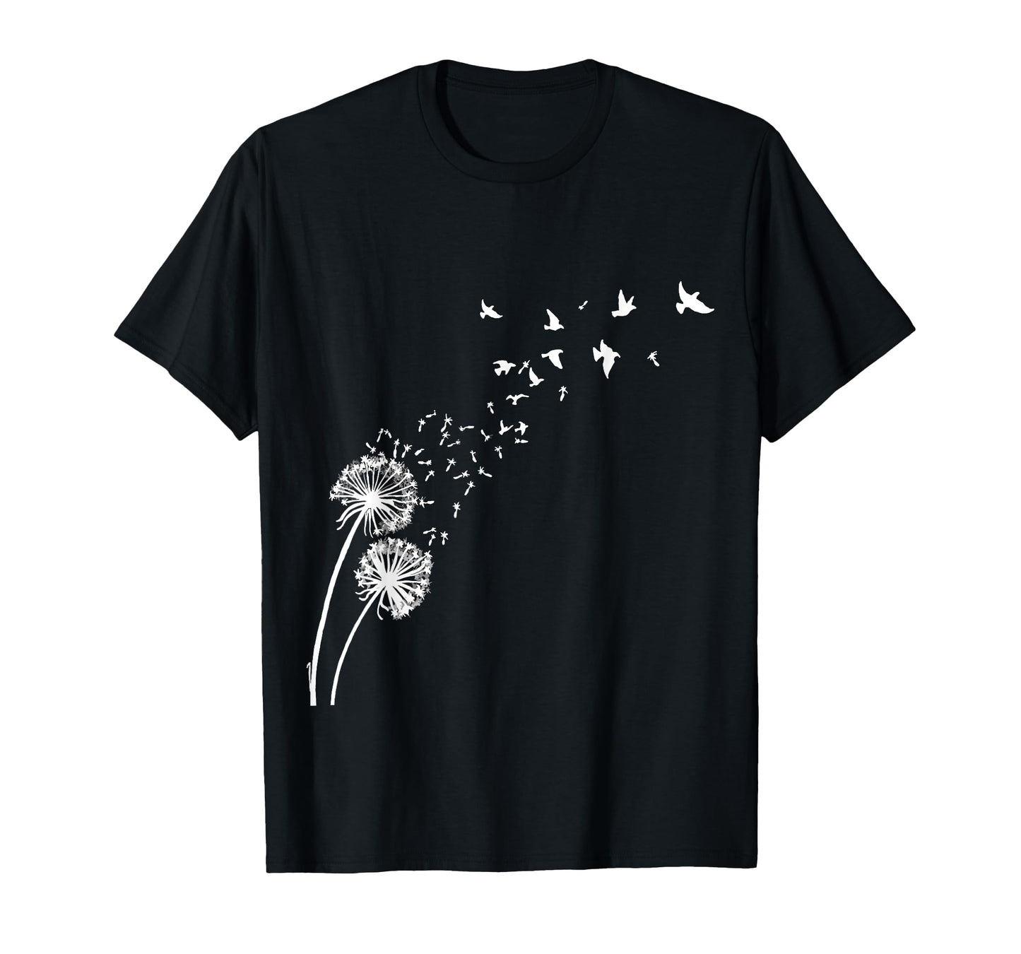 Dandelion Birds Tee Shirt Dandelion Shirt Funny Fly T-Shirt T-Shirt
