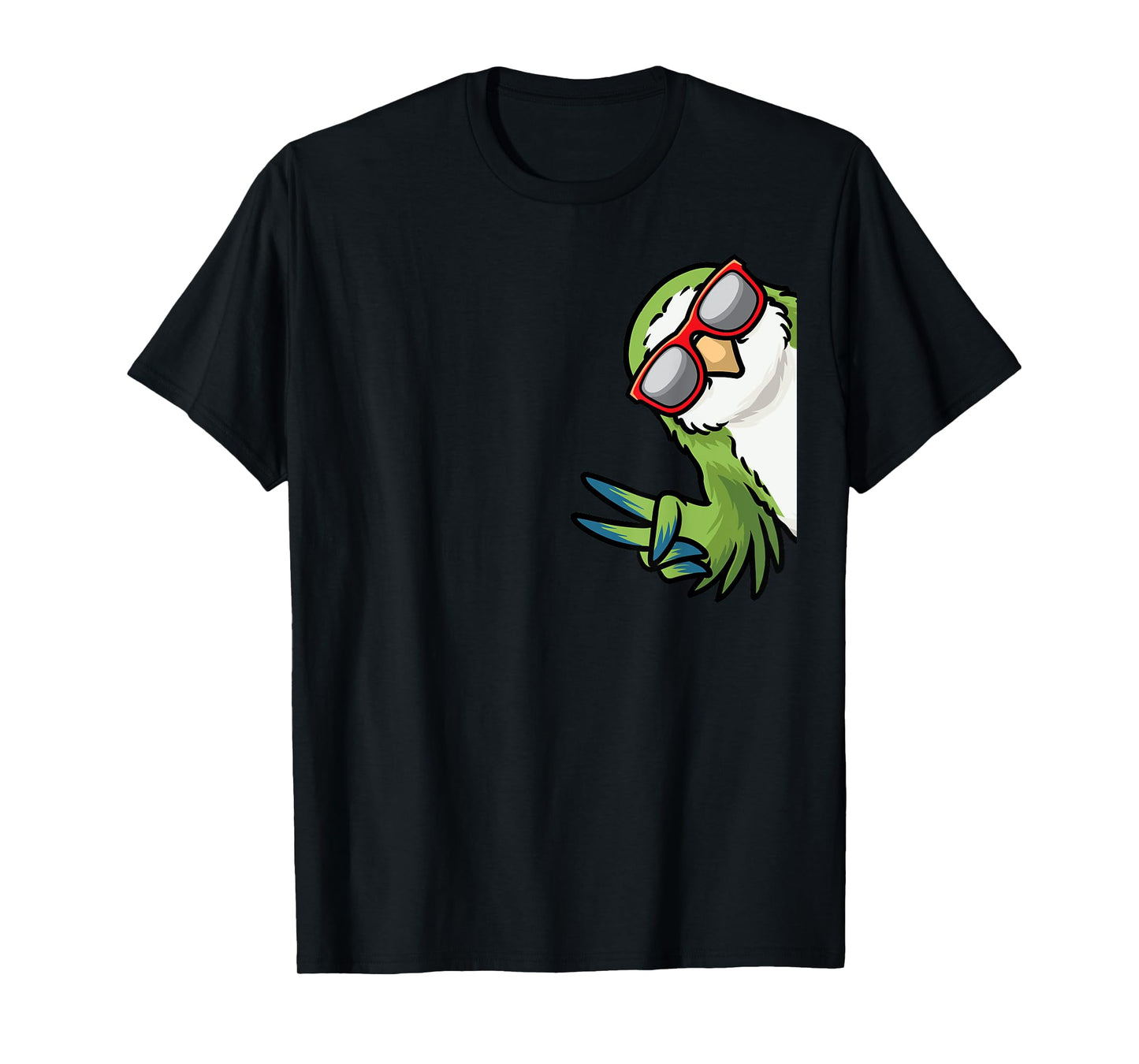 Monk Parakeet Quaker Parrot Bird From Side Sunglasses T-Shirt
