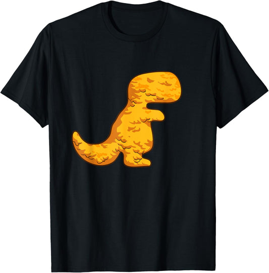 Dino T-Rex Chicken Nugget Pattern Funny Dino Tyrannosaurus T-Shirt