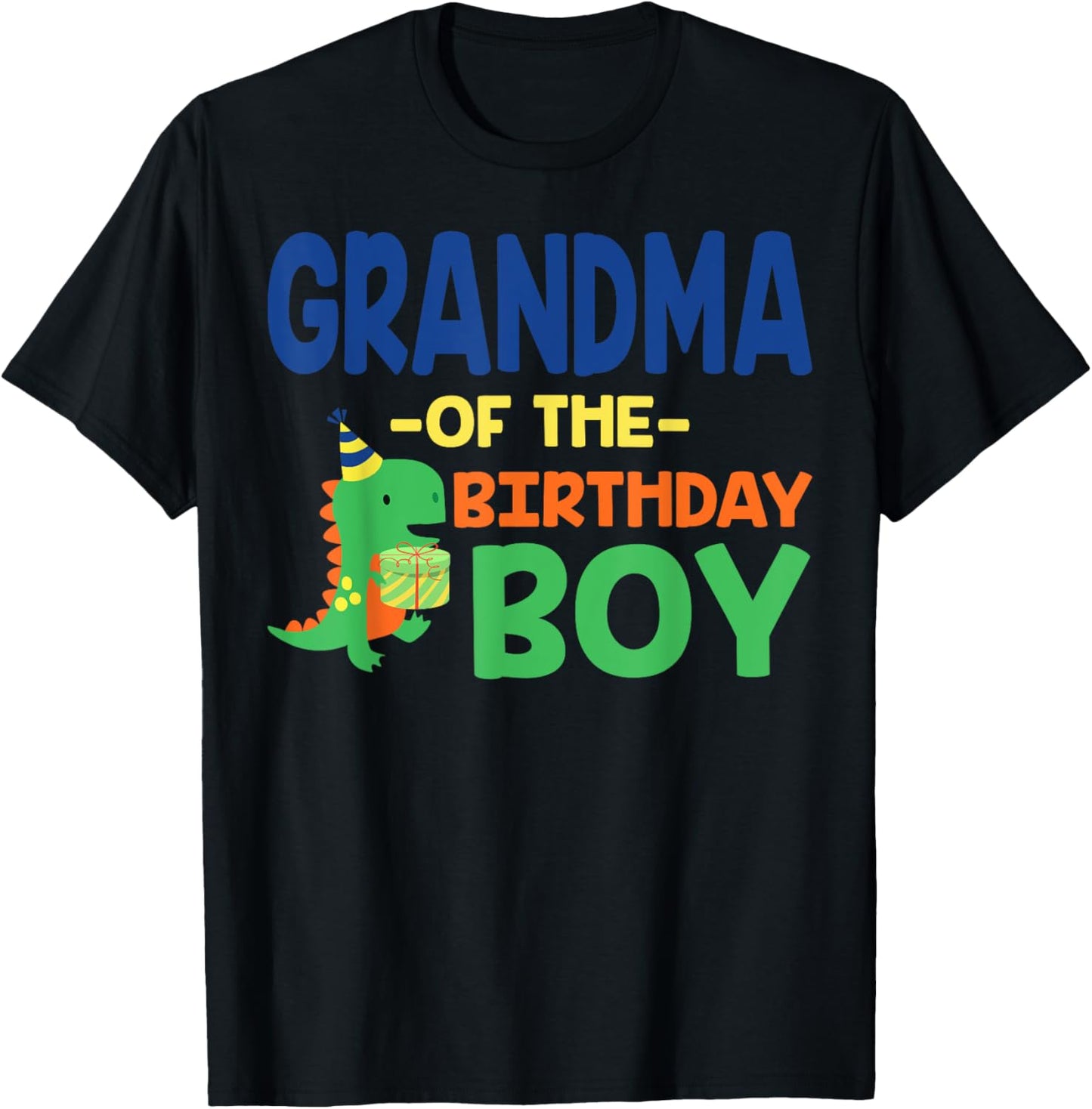 Grandma of The Birthday For Boy Saurus Rex Dinosaur Party T-Shirt