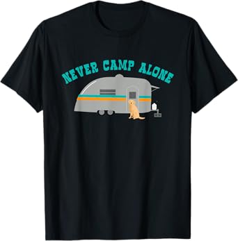 Golden Retriever Camping RV T-Shirt