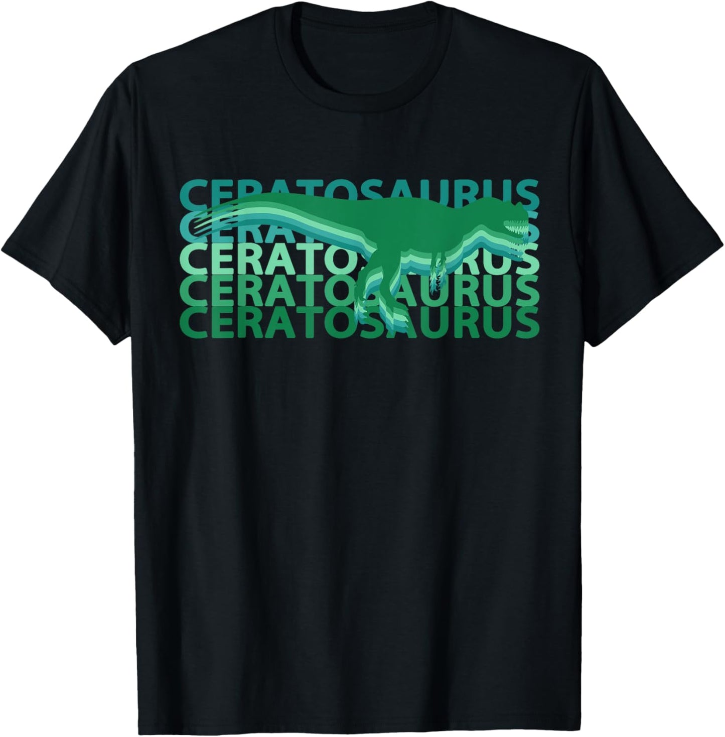 Ceratosaurus Dinosaurs Vintage Repeat T-Shirt