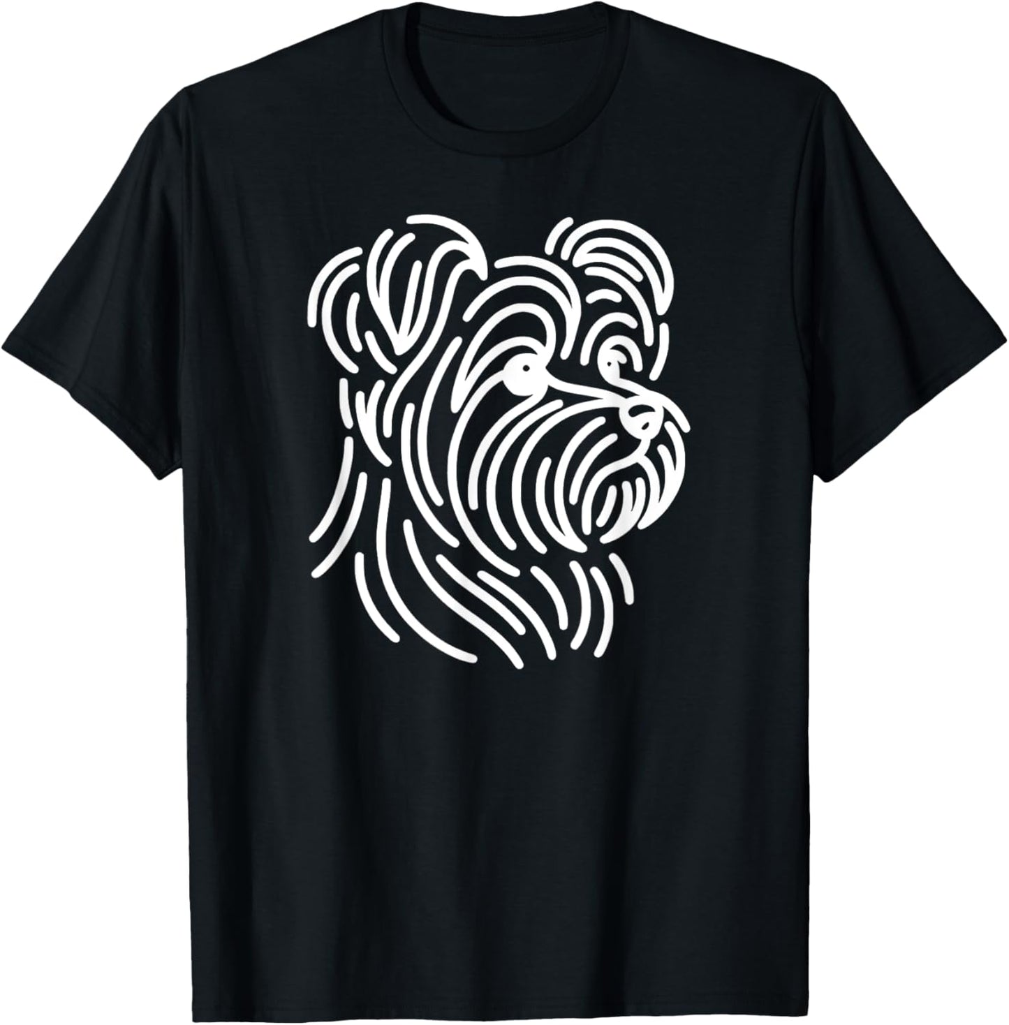 Yorkshire Terrier Dog Lover Yorkie simple line art portrait T-Shirt