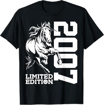 RIDING 18TH BIRTHDAY HORSE LIMITED EDITION 2007 RIDER T-Shirt