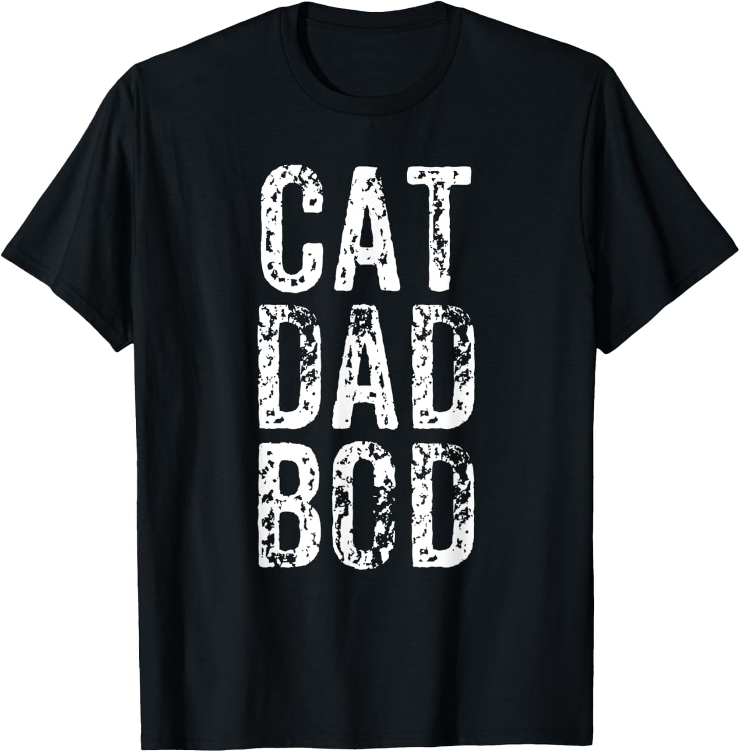 Funny Cat Dad Bod Pet Owner Fitness Gym Gift T-Shirt