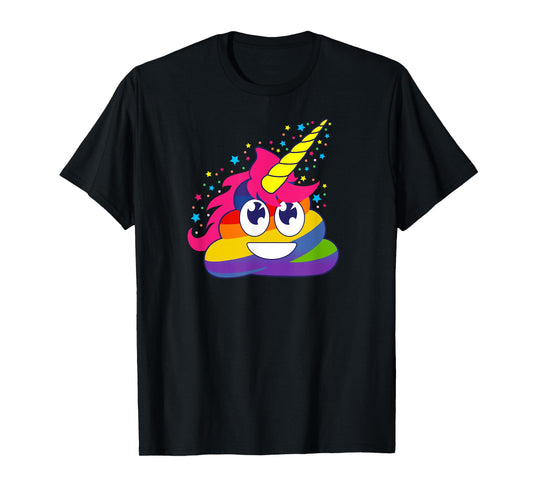 Rainbow Unicorn Poop Funny Cute kawaii kids adults Gift Idea T-Shirt