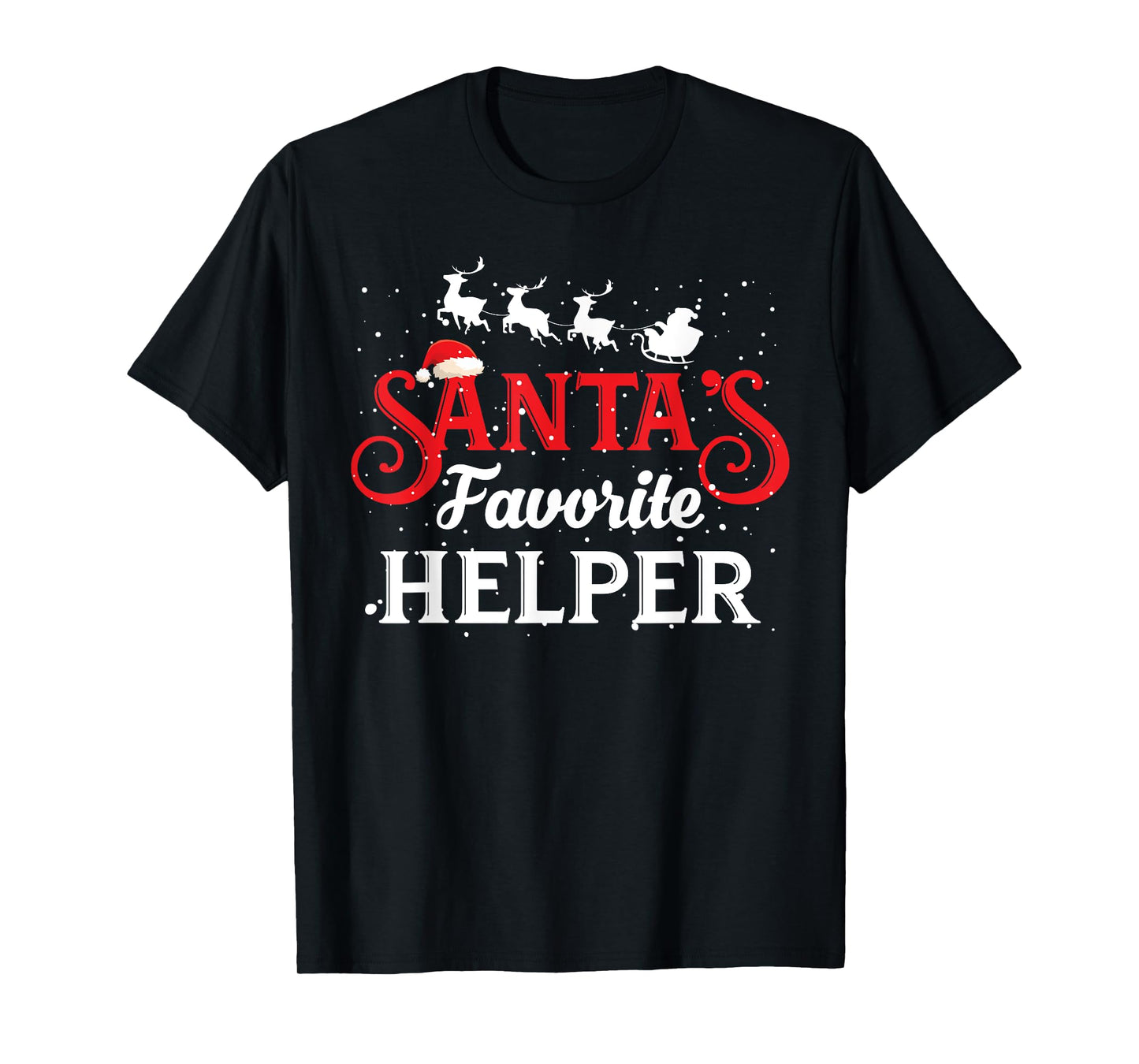 Santa's Favorite Helper Christmas Party T-Shirt