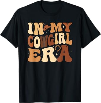 Cowgirl Rodeo Western Country Melanin In My Cowgirl Era T-Shirt