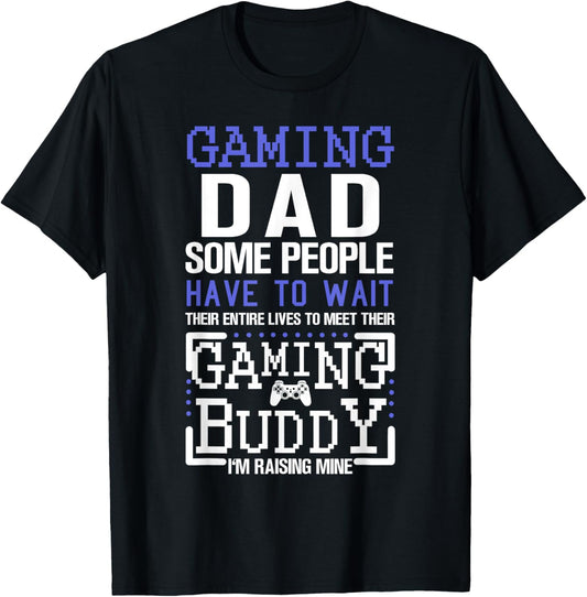 Gaming Dad Funny Father Kid Matching T-Shirt