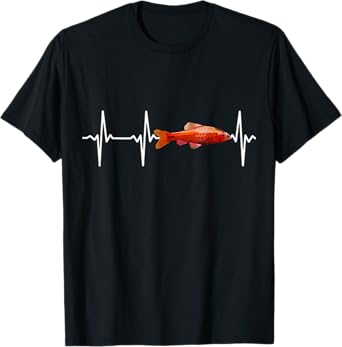 Cherry Barb Heartbeat For Fishkeeping Aquarium Lovers T-Shirt