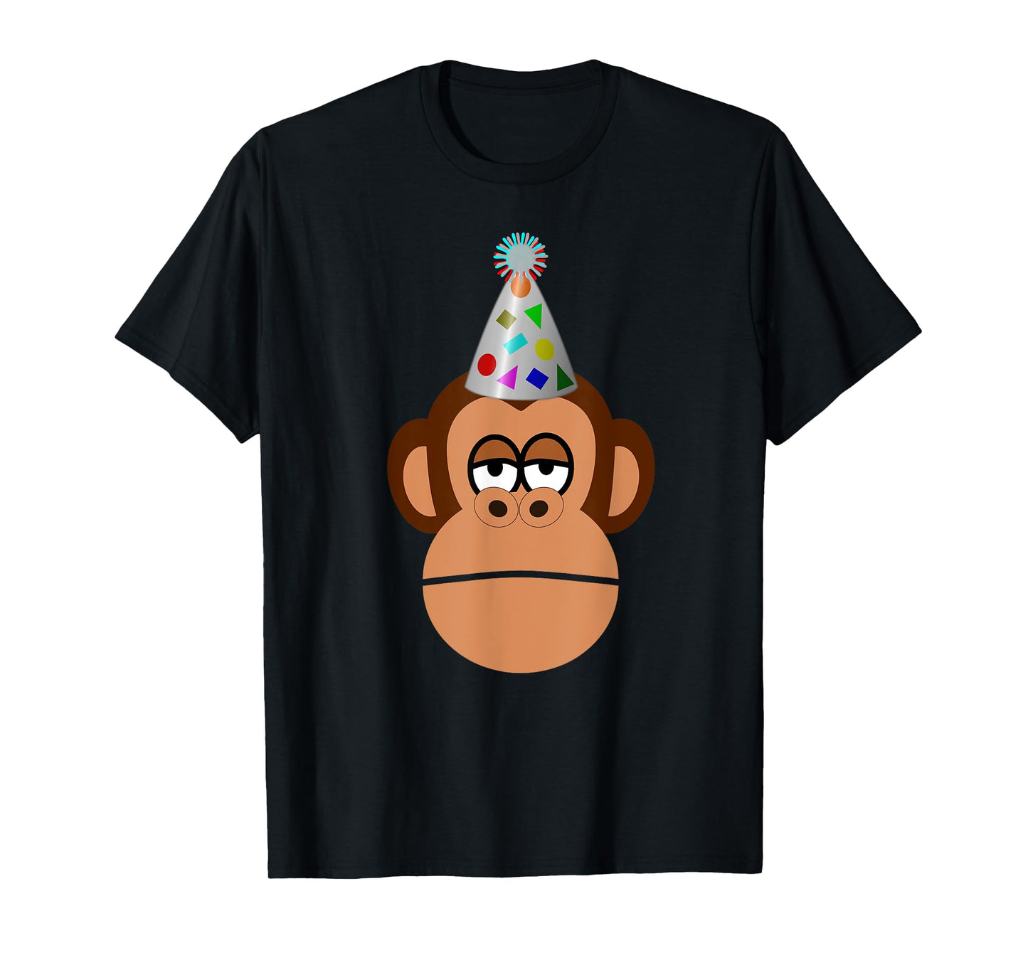 Birthday monkey in party hat t-shirt T-Shirt
