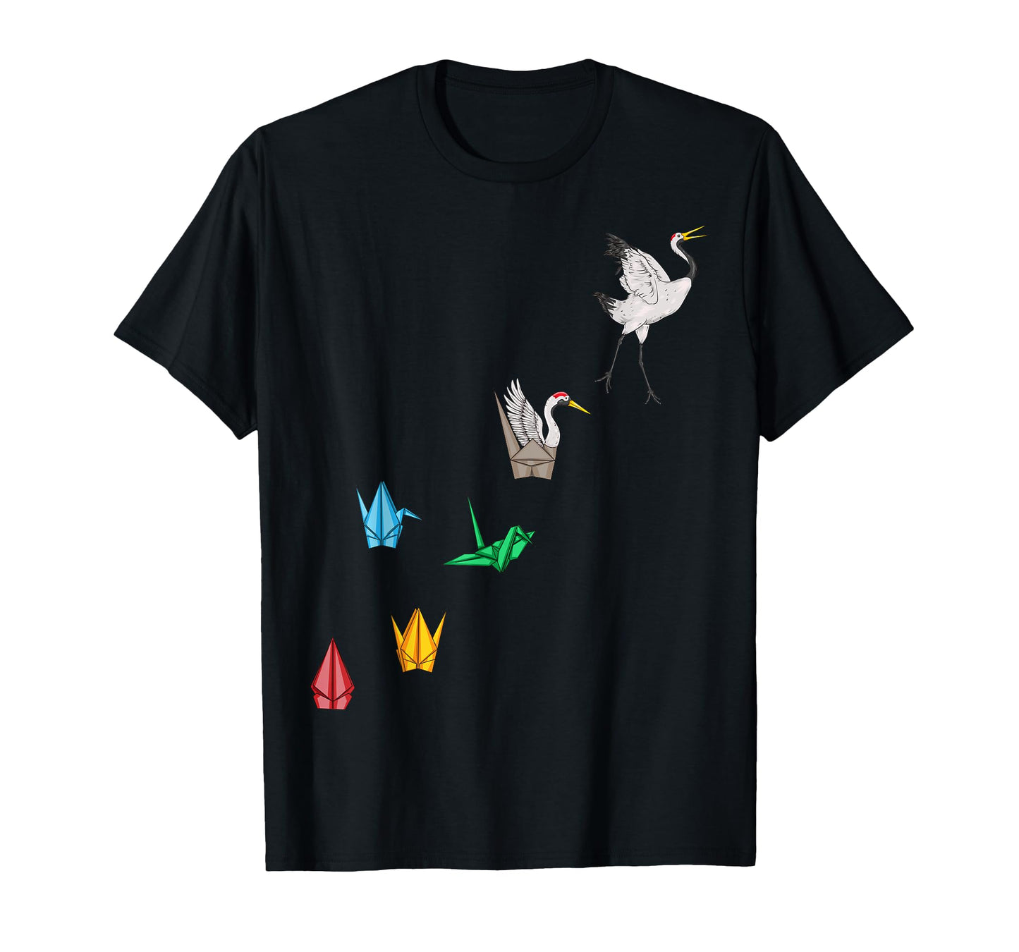 Origami Crane Shirt - Japanese Origami Paper Folding Crane T-Shirt