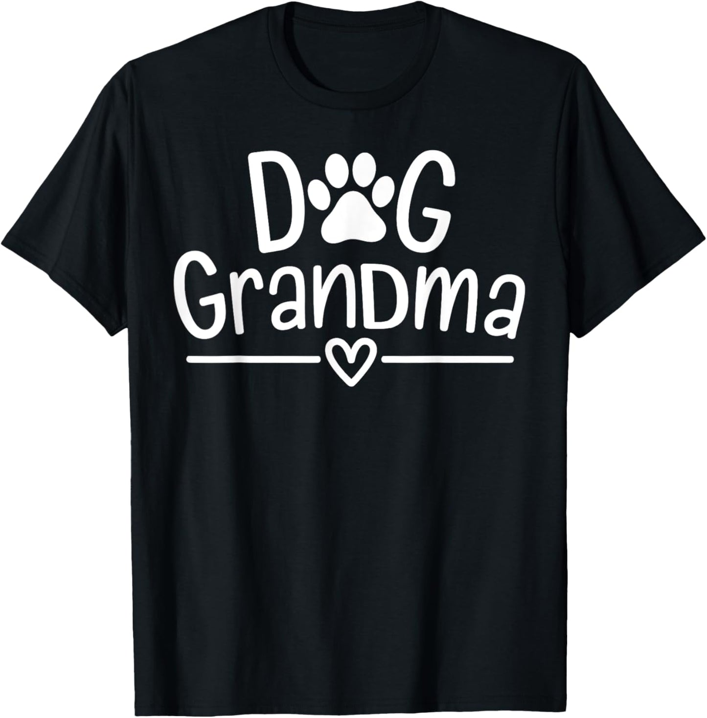 Dog Grandma Paw Heart Funny Cute Dog Lover Grandma Gift T-Shirt